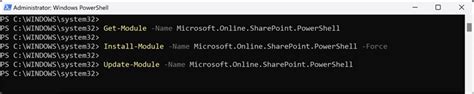How to Install SharePoint Online PowerShell Module 的图像结果