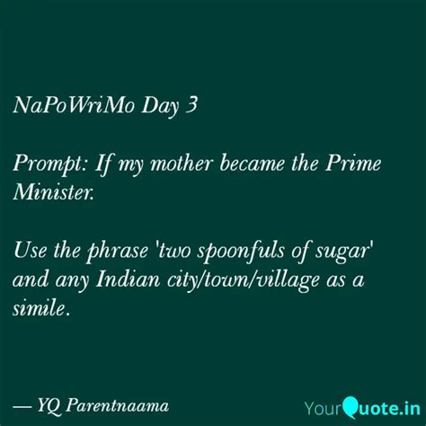 NaPoWriMo Day 3 Prompt: ... | Quotes & Writings by YQ Parentnaama ...
