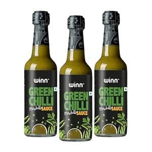 Winn Green Chilli Sauce, Spicy Flavour, No Artificial Colour/Flavour ...