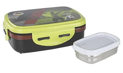 Nayasa Nutri Kids DLX Insulated Lunch Box with S/S Inner & S/S Contain ...