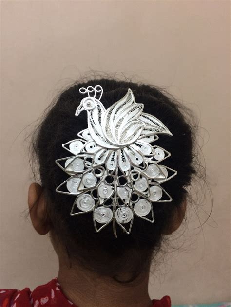 Buy Odissi Dance Silver Veni Hair Pin Online from Silver Linings ...