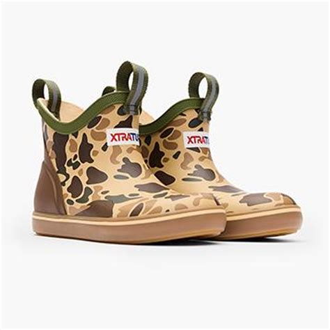 XTRATUF® Kids'/Youth Duck Camo Ankle Deck Boots