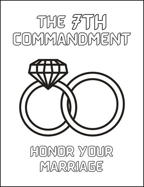 10 Commandments Coloring Pages
