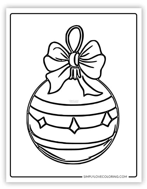 Christmas Ornament Coloring Pages (Free PDF Printables) - Simply Love ...