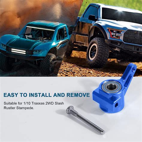 Buy WEISHUJI RC Aluminum Alloy Steering Blocks Kit and Body Mounts for ...