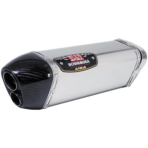 Yoshimura 194623 Silver TRC-D Slip-On Muffler (Stainless Sleeve and ...