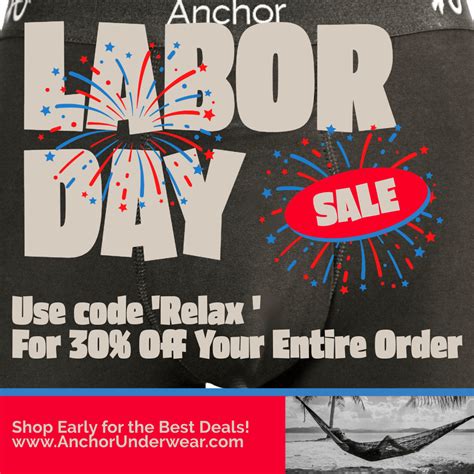 Happy Labor Day - Anchor Underwear