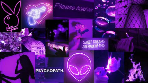 🔥 Free Download Purple Aesthetic Laptop Wallpaper Anime Over In Black ...