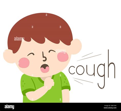 Boy cough cartoon illustration hi-res stock photography and images - Alamy