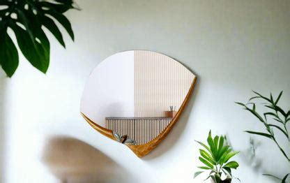 MIRAL INDIA Sculptura 2D Mirror Edition 4 [ Large Light Brown Grey Ser