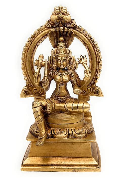 Buy South Indian Arts Brass Mariamman Idol | Goddess Mariyamman Devi ...
