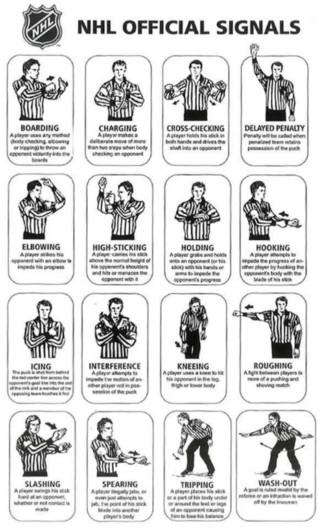 Usa Hockey Referee Hand Signals