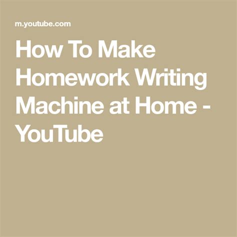Image result for How to Make Homework Writing Machine at Home
