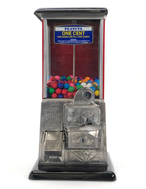 Lot - ANTIQUE NORRIS MASTER 1C COIN OPERATED BULK VENDING MACHINE