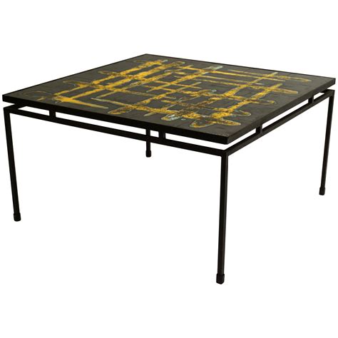 Vintage Ceramic Coffee Table by Ox Art, 1977 at 1stDibs