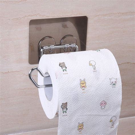 Xelvix Toilet Paper Roll Holder Bathroom/Kitchen Self Adhesive Tissue ...