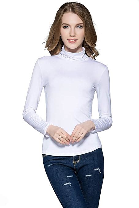 Buy Necoluco White Turtleneck Women White Turtle Neck Top for Women ...