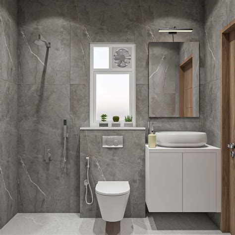 White And Grey Bathroom