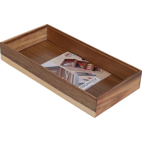 Drewniany organizer na biurko HEDO do szuflady, 30 x 15 x 5 cm ...