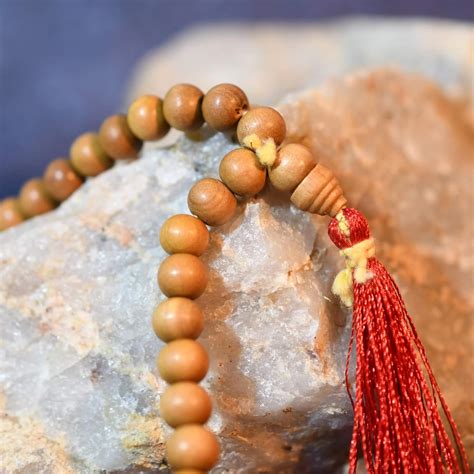 Collectible India Wooden Handmade Tulsi Japa Mala