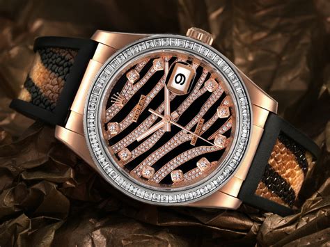 Diamond on sale encrusted rolex