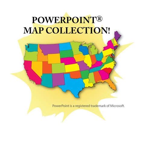 PowerPoint Map Collection - USA, US States, Continents & Counties (PPT), us map, usa map, map of ...