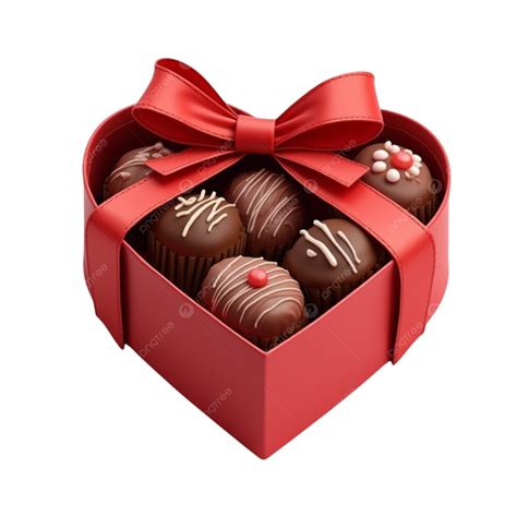 A Heart Shaped Box Of Chocolates Symbolizing Love And Gifting, A Heart ...