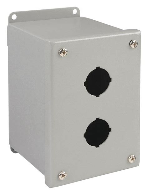 WIEGMANN, 30mm, 2 Holes, Push Button Enclosure - 2VB66|PBXD2 - Grainger
