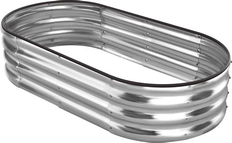 Amazon.com: AHEONLAR 2pack 8×4×1ft Raised Garden Bed，Outdoor Galvanized ...