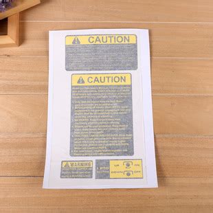 不干胶标签定做 英文注意事项警告不干胶标贴纸 警示贴纸-阿里巴巴