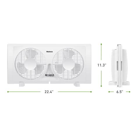 Window Fans: 9" Twin Blade Manual Window Fan | Holmes Fans