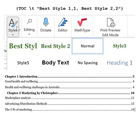 The Complete Guide to Word's Table of Contents Options - Office Watch