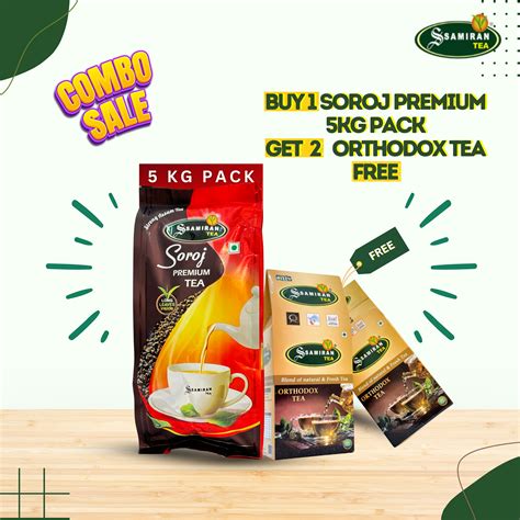 Buy 1 Get 2 for Free- Buy 5Kg Soroj Premium Tea, Get Two 250 Gm Orthod ...