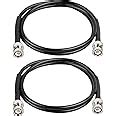 MOOKEERF BNC Male to BNC Male Coax Cable, 50 Ohm RG58 Coaxial Cable ...