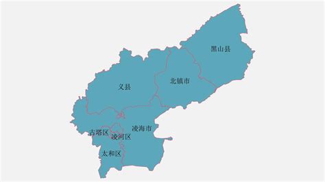 锦州地图高清全图矢量可编辑全市各县区行政区划地图_文档下载