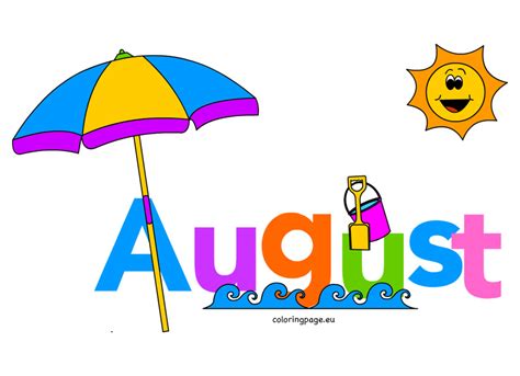 August clipart - Clipground