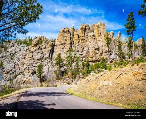 Needles Highway in Custer State Park in the Black Hills of South Dakota ...