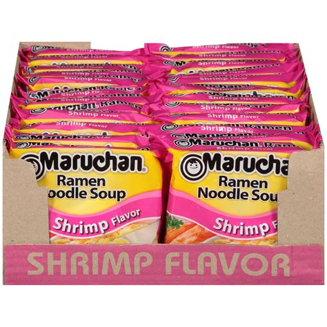 Maruchan Shrimp Flavor Ramen Instant Noodle Soup 3oz - 85g - 24 Count ...