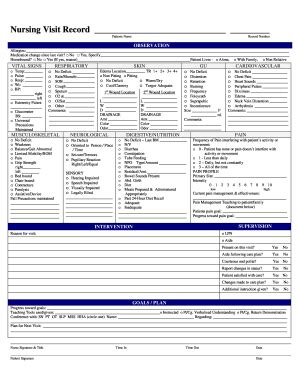 Home Visitation Form - Fill Online, Printable, Fillable, Blank | pdfFiller