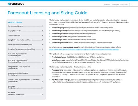 Forescout Licensing & Sizing Guide: Overview and Deployment Strategies ...