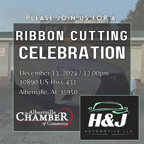 Ribbon Cutting for H&J Automotive, 10890 US Highway 431, Albertville ...