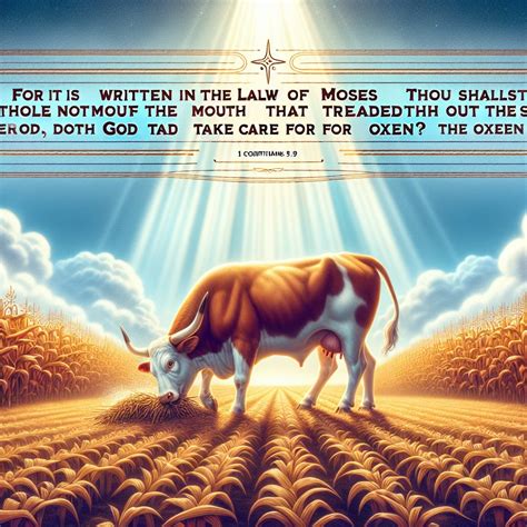 1 Corinthians 9:9 Artwork | Bible Art