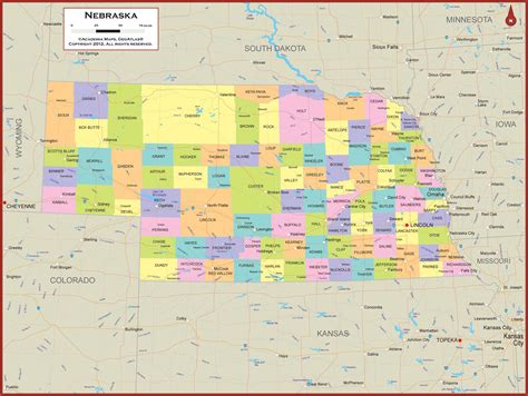 Nebraska Counties And Their Numbers