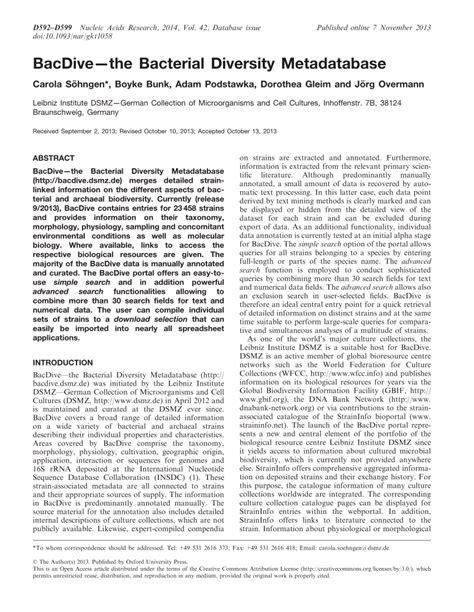 Image result for Bacdive Tutorial