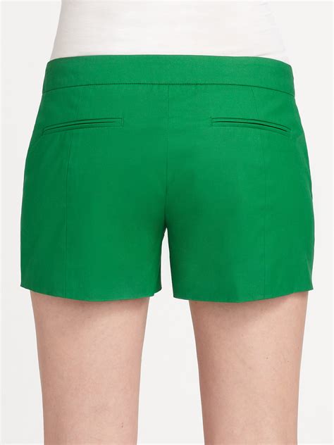 Green Shorts Womens