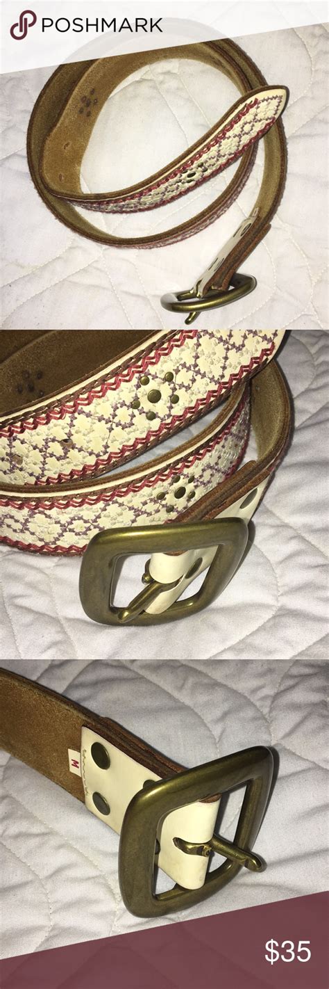 Lucky Brand Belt/ Buckle quality well made Good leather Condition ...