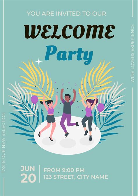 Welcome Party Invitation Template | PDF Agile