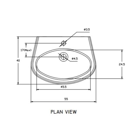 Hindware - Wall Mounted Semi Circle White Wash Basin - ARIEL 10100 by ...
