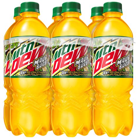 Mountain Dew, Maui Burst, Dew With A Blast Of Pineapple Flavor ...
