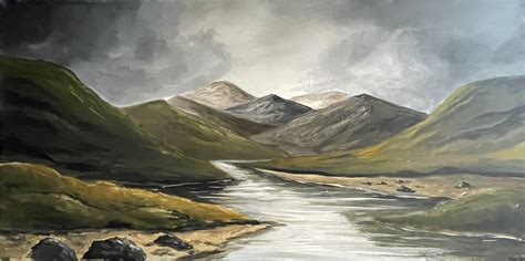 Moody Coastal Landscape - Original Art from West Country Galleries